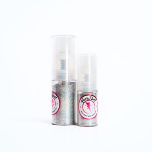 Polvo glitter plateado Grande