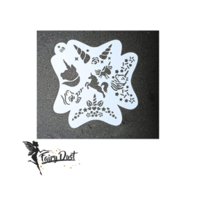 Stencil 13x13 cm Unicornios (12)